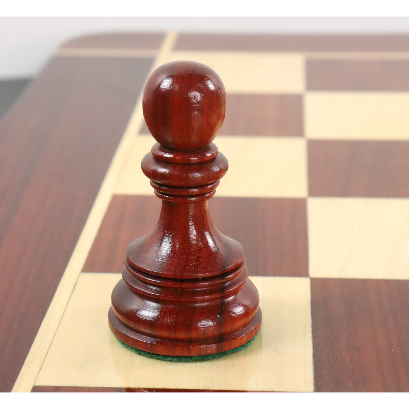 Combo of Alexandria Luxury Staunton Bud Rose Wood Chess Pieces with 23" Signature Wooden Chessboard and Leatherette Coffer Storage Box