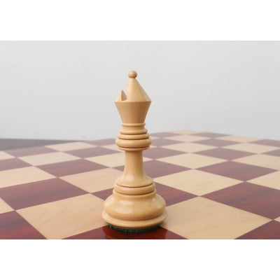 Slightly Imperfect Tilted Knight Luxury Staunton Chess Set - Chess Pieces Only - Bud Rosewood & Boxwood