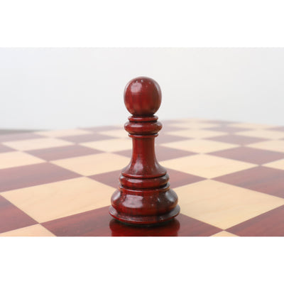 4.5" Tilted Knight Luxury Staunton Chess Set - Chess Pieces Only -Bud Rosewood & Boxwood