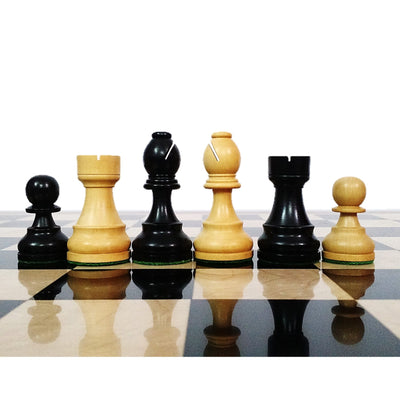 Slightly imperfect 3.9" Tournament Chess Set - Chess Pieces Only in Ebonised Weighted Wood