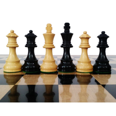 Slightly imperfect 3.9" Tournament Chess Set - Chess Pieces Only in Ebonised Weighted Wood