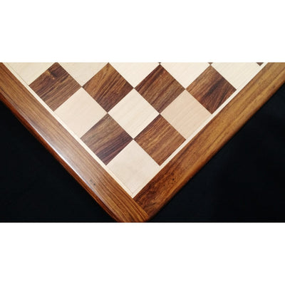 19" Inlaid Wood Chess board -Golden Rosewood & Maple Wood