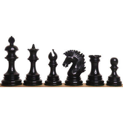 Combo of Alexandria Luxury Staunton Chess Set - Pieces in Ebony & Bud Rosewood with Board and Box