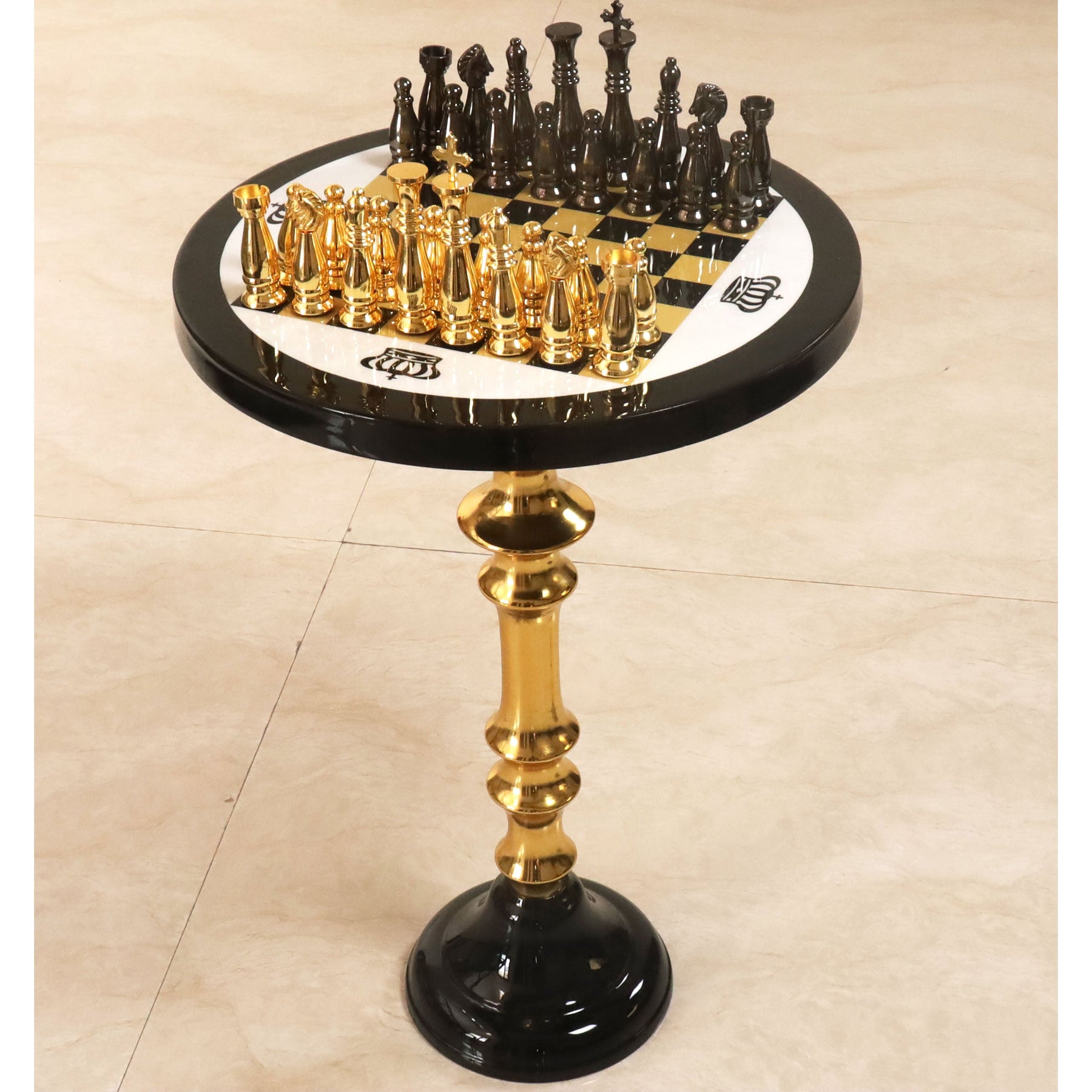 Executive Chess Table Combo Set of 18